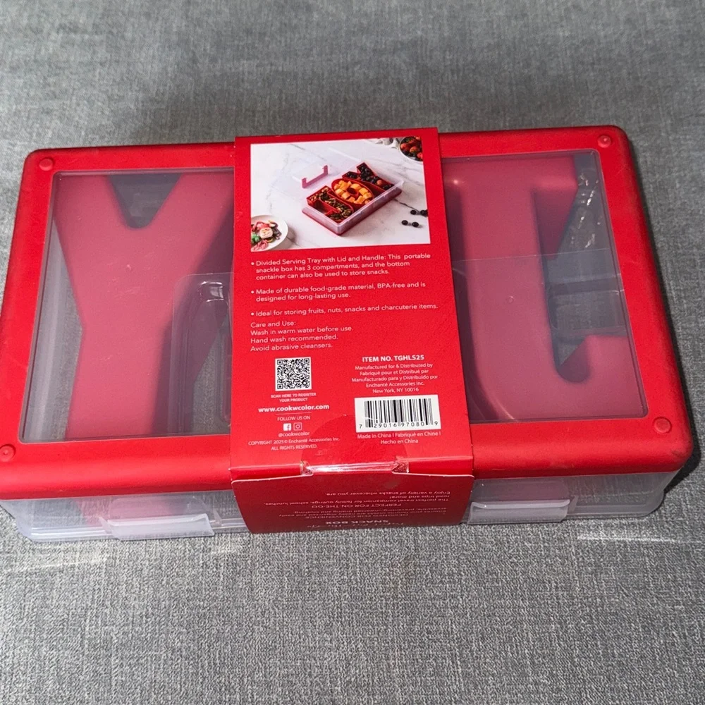 CWC Christmas JOY Red Snack Box - Picture 2 of 2